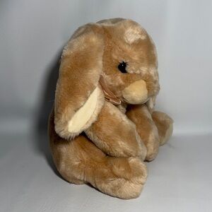 Animal Alley VTG Toys R Us Beige Tan Bunny Rabbit Weighted Stuffed Plush 2001